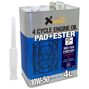 AZ(�G�[�[�b�g) �o�C�N�p 4�T�C�N�� �G���W���I�C�� MEC-024 �T�[�L�b�gAET 10W-50 4L SL 100%���w������ �G�X�e���z�� EG294