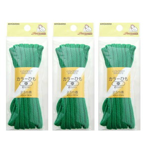 ����(KIYOHARA) �T���R�b�R�[ �J���[�Ђ� �� 3�{�Z�b�g ��5mm×����2.5m �O���[�� SUN5557S3