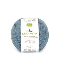 �f�B�[�G���V�[(DMC) ECO VITA �G�R���B�[�^ ���T�C�N���R�b�g�� �ю� ���� #117 �u���[�n 100g 250m DMC388