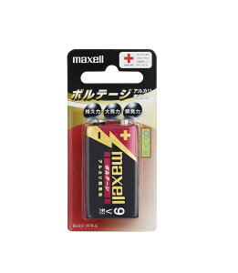maxell �A���J�����d�r �{���e�[�W �p�^9V 1�{ �u���X�^�[�p�b�N 6LF22(T) 1B