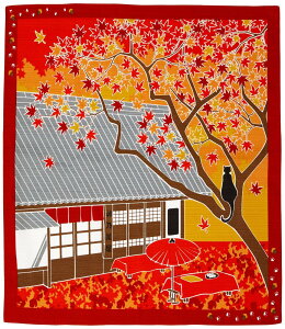 前田染工 たまのお散歩 小風呂敷 紅葉