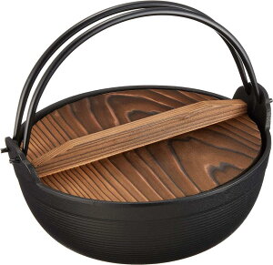 岩鋳 Iwachu ふる里鍋 深型18 黒焼付 内径18cm 直火用 南部鉄器 21007