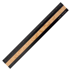 _Cg K Hybrid Ruler Fine Wood BK/o[YAC[v LDTI-HRW-0102