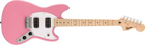 Squier by Fender �X�N���C���[ �G���L�M�^�[ Squier Sonic? MustangR HH, Maple Fingerboard, White Pickguard, Flash Pink �\�t�g�P�[�X�t��