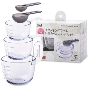 L KAI d˂Ď[ł X^bLO vʃJbv 5Zbg 60ml 100ml 200ml vʃXv[ 傳  H@Ή NA O[ KAI KITCHEN { DH8130