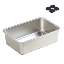 【OFT】 ステンキャットトイレ トレーのみ M 付属品：滑り止めゴム足：4個