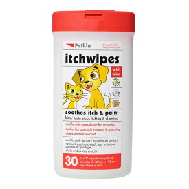 Petkin ペットキン 犬・猫用 痒いところをなめなくなる マイクロファイバーシート 30枚入