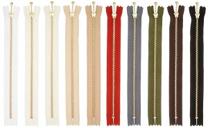 Y.K.K �S�[���h �ʕt�� �t�@�X�i�[ �~�� ����20cm �x�[�V�b�N�J���[ 10�F �v10�{�Z�b�g 3MGC-20BS