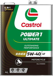 Castrol(JXg[) GWIC POWER1 ULTIMATE 4T 5W-40 MA2 4L ֎4TCNGWp S