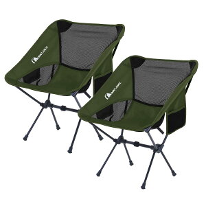 MOON LENCE �A�E�g�h�A �`�F�A �L�����v �֎q �܂肽���� �R���p�N�g ���y��907g �ω׏d150kg ���[�`�F�A ���[�o�b�O�t�� �n�C�L���O ���ނ� �o�R �O���[���E2�Z�b�g