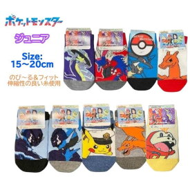 ポケモン ジュニア 靴下 15-20cm リザードン ルカリオ コライドン ミライドン くつした ソックス キッズ ベビー 男の子 女の子 子供 子ども こども 幼稚園 保育園 通園 入園 塾 通学 ポケットモンスター 人気 キャラクター グッズ かわいい おしゃれ プレゼント ギフト 記念