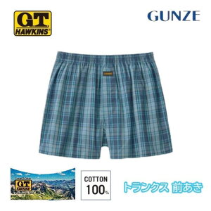 GUNZE �O���[ G.T.HAWKINS GT�z�[�L���X �����Y �g�����N�X �O���� �`�F�b�N�� �N�� hk8817 M-LL �M�t�g �v���[���g