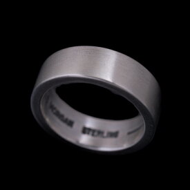 ナバホ族 Jacob D. Morgan 1/4" 11ga インサイドスタンプ バンド リング 13.5号