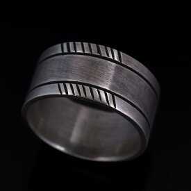 【サイズ展開あり】チゼルワーク シルバー900 ハンドメイド リング 送料無料