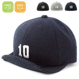 【ショートつば】ベーシックエンチ Numbering Ball Cap アンパイアキャップ ショートブリム フリーサイズ 秋冬 おしゃれ ウール レディース メンズ ユニセックス 男女兼用 帽子