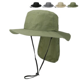 【撥水 洗える 抗菌 消臭 首の日焼け防止 リサイクル】ベーシックエンチ Water Repellent Nylon Shade Adventure ウォーター リペレント ナイロン シェード アドベンチャー 日除け 飛ばされない あご紐 風 帽子 レディース メンズ アウトドア フリーサイズ 全4色 bcn-y31842