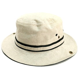 【特大サイズ フリーサイズ 麻】ベーシックエンチ Linen Denim Hat リネン デニム ハット 帽子 サファリハット バケット 日除け UV オールシーズン 秋冬 春夏 ヘンプ WEB限定 メンズ レディース フリーサイズ ビッグサイズ 大きい 64cm 4色 2サイズ qcl-m8654 父の日