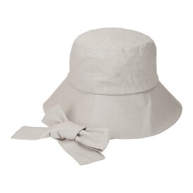 【麻 洗える 抗菌 消臭】ソエリラ Linen Ribbon Bucket Hat リネン リボン バケットハット ダウンブリム 深め 手洗い 清潔 UVカット 洗濯 リネン 下がりつば サファリハット バケット ハット 日除け 小顔 帽子 レディース ゴルフ アウトドア フリーサイズ 全4色 lcn-y37631