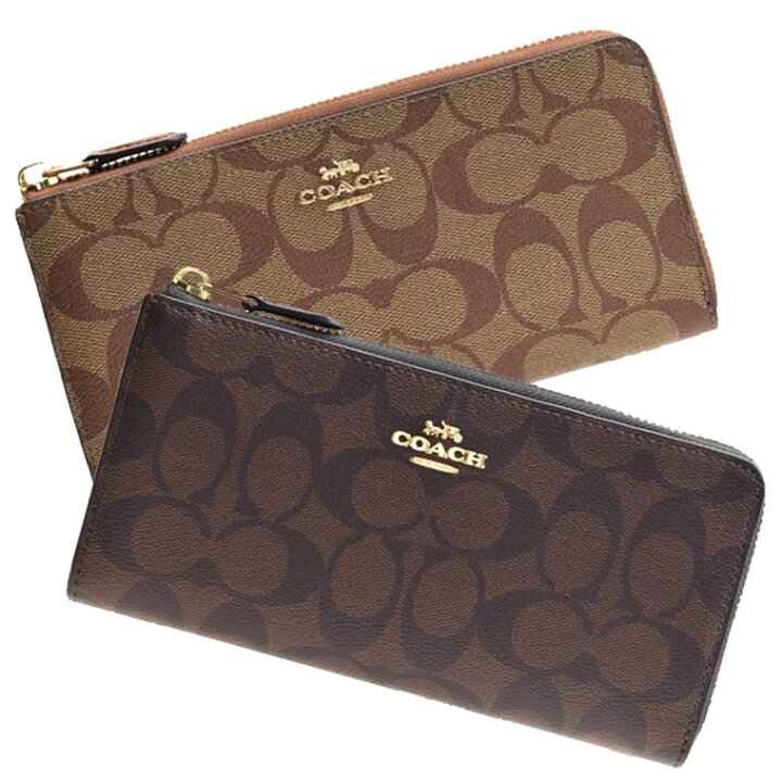 楽天市場】コーチ 財布 COACH L字ファスナー長財布 シグネチャー 
