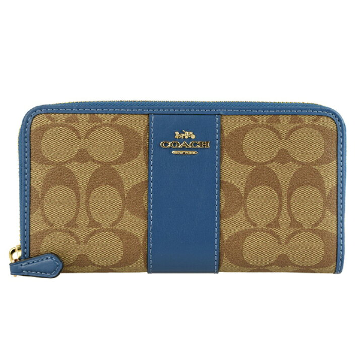 楽天市場】コーチ 財布 COACH ラウンドファスナー長財布 シグネチャー 
