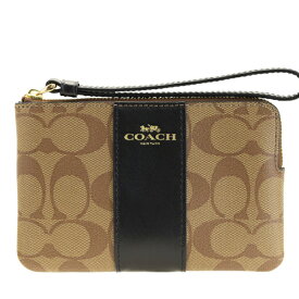 コーチ COACH ポーチ リストレット シグネチャー アウトレット品 58035imcbi | 小物入れ カード入れ レディース ブランド PVC 本革 シグネチャー アウトレット品 送料無料 かわいい 30日間返品保証 代引手数料無料 楽天スーパーセール