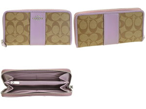 コーチCOACHラウンドファスナー長財布『シグネチャーPVCレザーアコーディオンジップアラウンド』レディースPVCxレザーf54630母の日プレゼントギフト