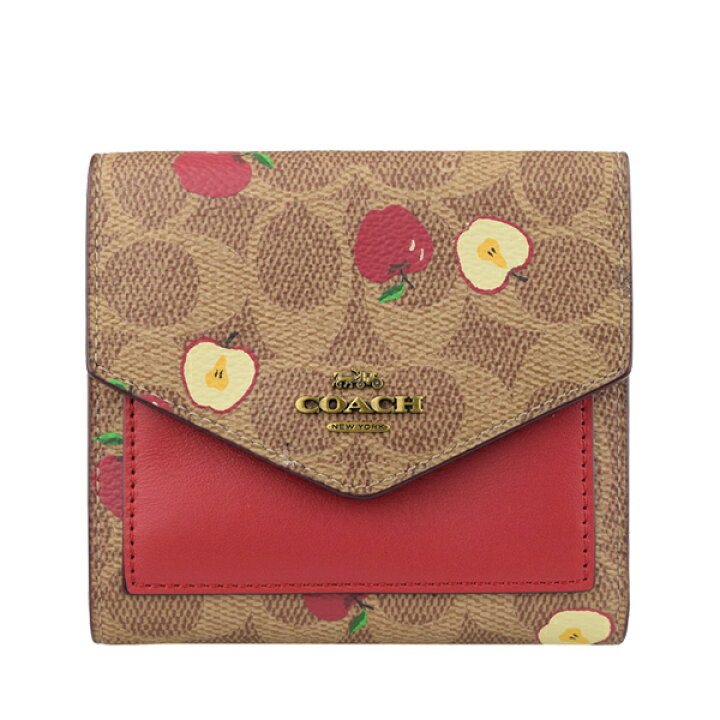 コーチ 財布 COACH 三つ折り財布 シグネチャー アウトレット 87709b4ta-zz | 三つ折り ウォレット サイフ さいふ 財布 札入れ 小銭入れ レディース ブランド レザー 革 りんご アップル | リヴェラール楽天市場店