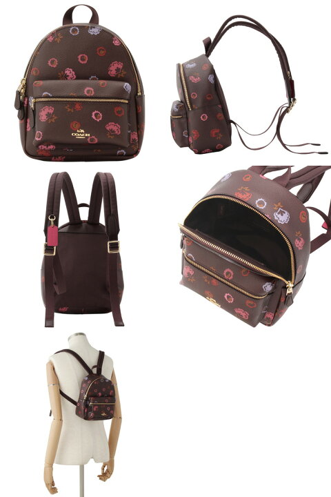 COACH ミニリュック 花柄 COACH】コーチ ディズニー ミニーマウス 