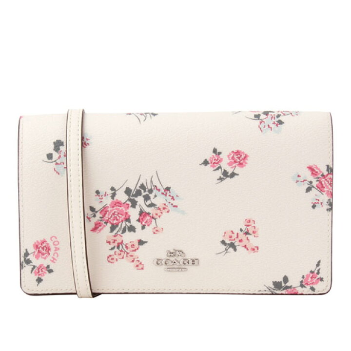 楽天市場】コーチ 財布 COACH 長財布 ショルダーウォレット 花柄 