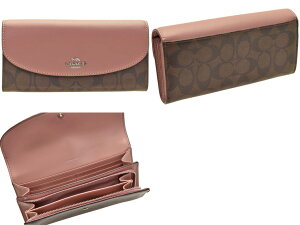 コーチCOACH二つ折り長財布シグネチャーアウトレットf54022svnqh