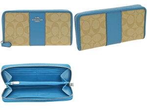 コーチCOACHラウンドファスナー長財布『シグネチャーPVCレザーアコーディオンジップアラウンド』レディースPVCxレザーf54630母の日プレゼントギフト