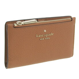 ケイトスペード KATE SPADE SMALL SLIM BIFOLD WALLET 二つ折り財布 レザー ブラウン レディース wlr00395-910 アウトレット 30日間返品保証 代引手数料無料 一粒万倍日