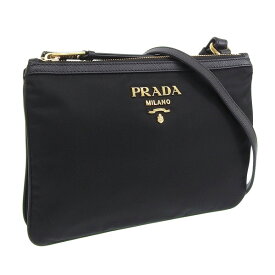 プラダ バッグ レディース アウトレット ショルダーバッグ ブラック 1BH046 TESSUTO+SAFFIAN NERO PRADA 30日間返品保証 代引手数料無料