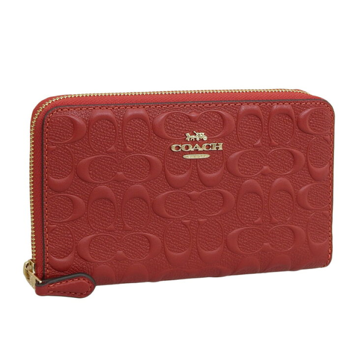 No.120 すり寄り 新品未使用 正規品 COACH コーチ 薄いレッドフラワー  