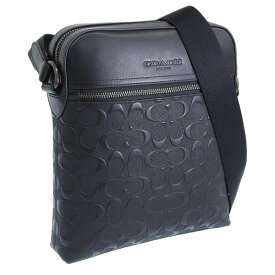 コーチ バッグ メンズ ショルダーバッグ アウトレット品 レザー ブラック HSTN FLT BG SIG LTH 4009QBBK COACH バレンタイン 早割 楽天スーパーセール