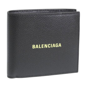 バレンシアガ 財布 メンズ 二つ折り財布 札入れ アウトレット レザー ブラック 59454913MR31072 BALENCIAGA バレンタイン 早割