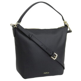 フルラ バッグ レディース ショルダーバッグ 2WAY アウトレット レザー ブラック ATENA HOBO S BAG WB01211VTO000O6000 FURLA