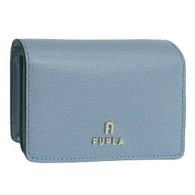 楽天スーパーセール フルラ 小物 レディース カードケース 名刺入れ レザー ブルー CAMELIA BUSINESS CARD CASE WP00408ARE0002506S FURLA