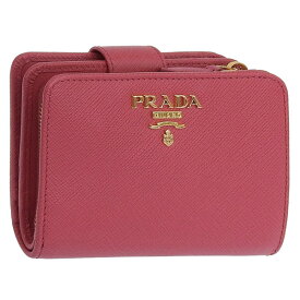 プラダ 財布 レディース 二つ折り財布 アウトレット サフィアーノレザー ピンク 1ML018 SAFFIANO METAL PEONIA PRADA 楽天スーパーセール