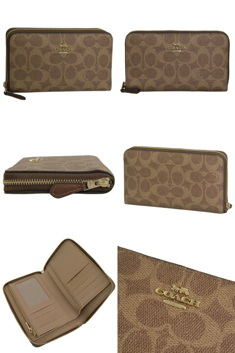 楽天市場】コーチ 財布 COACH ラウンドファスナー 中長財布 