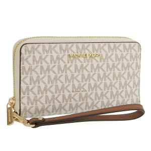 �}�C�P���R�[�X ���z ���f�B�[�X �����z �A�E�g���b�g �o�j�� JET SET TRAVEL LG FLAT MF PHN CASE 35F8GTVW9B-VANILLA MICHAEL KORS