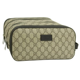 【楽天スーパーSALE期間中 抽選で2人に1人100%ポイントバック！要エントリー】 グッチ バッグ メンズ レディース セカンドバッグ アウトレット ベージュ×ブラック O TOILETRY 779861K5RMN9769 GUCCI