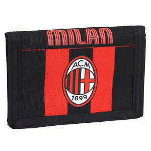 AC�~���� ���z �����Y �O�܂���z �A�E�g���b�g �u���b�N×���b�h VELCRO WALLET MILAN THE GREATEST PASSION 30F202408-899 AC Milan