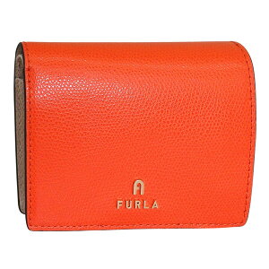 �t���� ���z ���f�B�[�X ��܂���z �A�E�g���b�g ���U�[ �I�����W FURLA CAMELIA S COMPACT WALLET BIFOLD COIN WP00304ARE0002823S FURLA