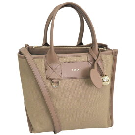フルラ バッグ メンズ レディース 2WAY ショルダーバッグ キャンバス×レザー ブラウン FURLA DIVIDE IT S TOTE WB02038BX20934947S FURLA
