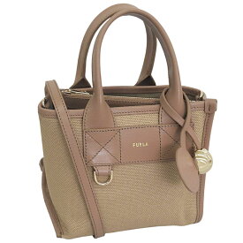 フルラ バッグ メンズ レディース 2WAY ショルダーバッグ キャンバス×レザー ブラウン FURLA DIVIDE IT MINI TOTE WB02068BX20934947S FURLA