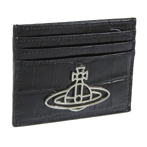 ���B���B�A���E�G�X�g�E�b�h ���� ���f�B�[�X �J�[�h�P�[�X �u���b�N CROCODILE THIN LINE ORB CARD HOLDER 5111005AL0039N401 VIVIENNE WESTWOOD
