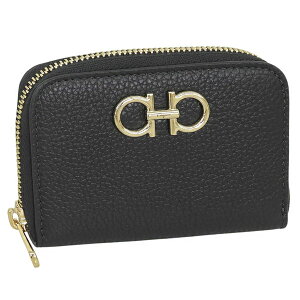 �t�F���K�� ���� ���f�B�[�X �R�C���P�[�X ���U�[ �u���b�N PORTA CATRE DI CREDITO 220406758664NERO FERRAGAMO