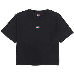 �g�~�[�q���t�B�K�[ �ߗ� ���f�B�[�X T�V���c L �R�b�g�� �u���b�N TJW BXY BADGE TEE EXT DW22202BLACKL TOMMY HILFIGER