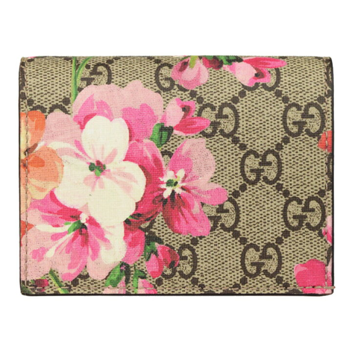 楽天市場】グッチ 財布 GUCCI ショップ袋付き 二つ折り財布 花柄  